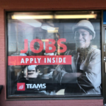 White Ink Window Print