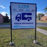 48"x48" Double-Sided Pylon Sign