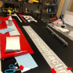 Complex Sign with 3D Letters and Print